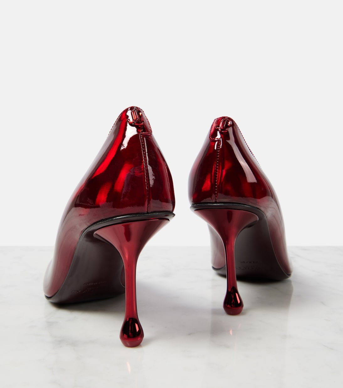 Escarpins Ixia 80 en cuir métallisé | Jimmy Choo