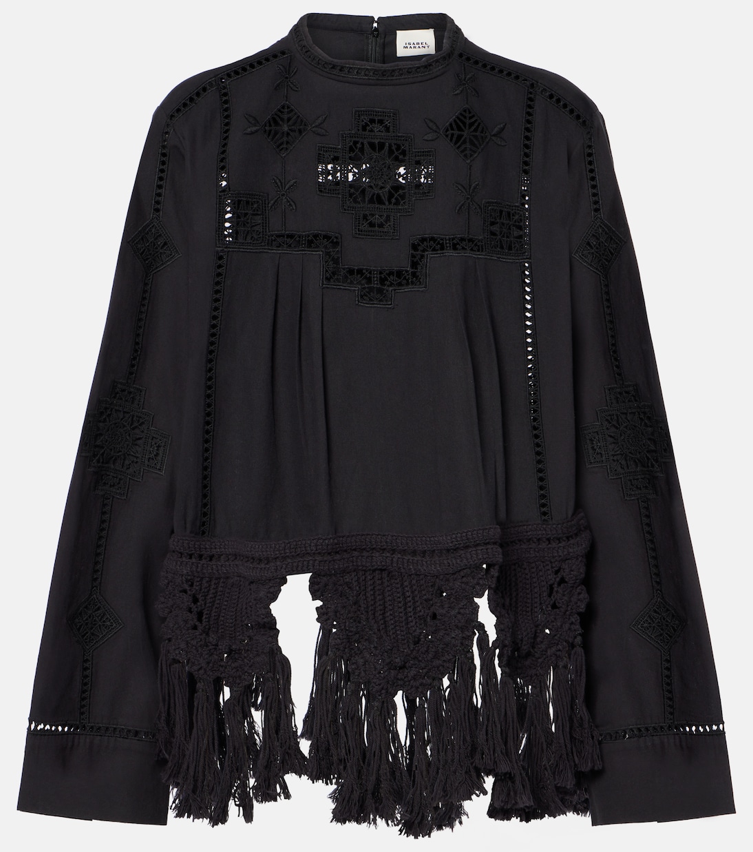 Blusa Severine in macramé di cotone | Isabel Marant