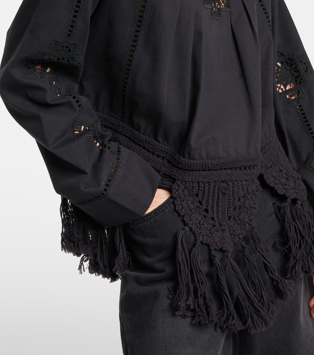 Blusa Severine in macramé di cotone | Isabel Marant