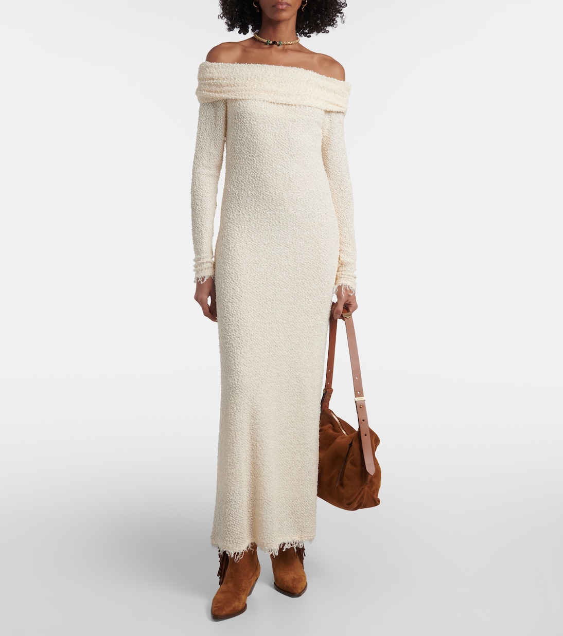Abito lungo Ormany in jersey bouclé | Isabel Marant