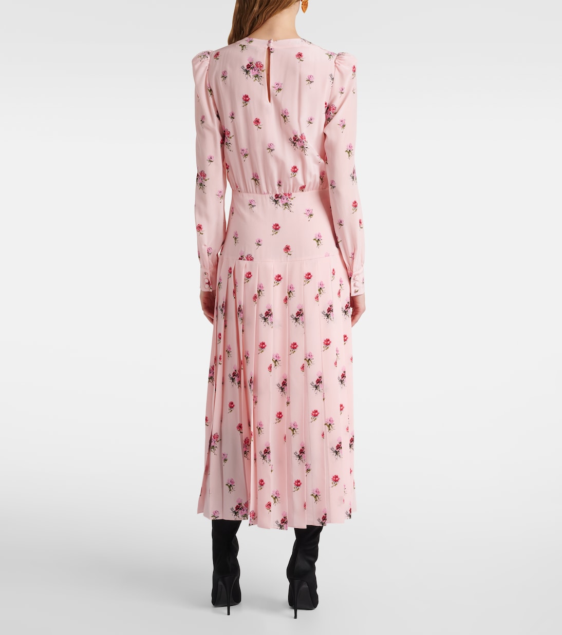 Abito midi in seta con stampa | Alessandra Rich