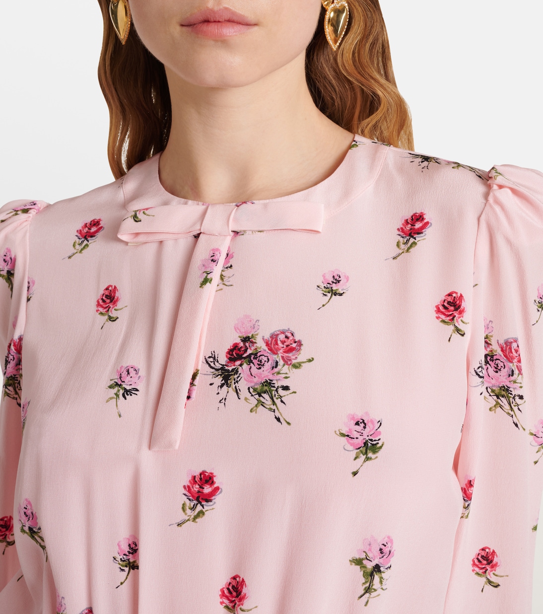 Abito midi in seta con stampa | Alessandra Rich
