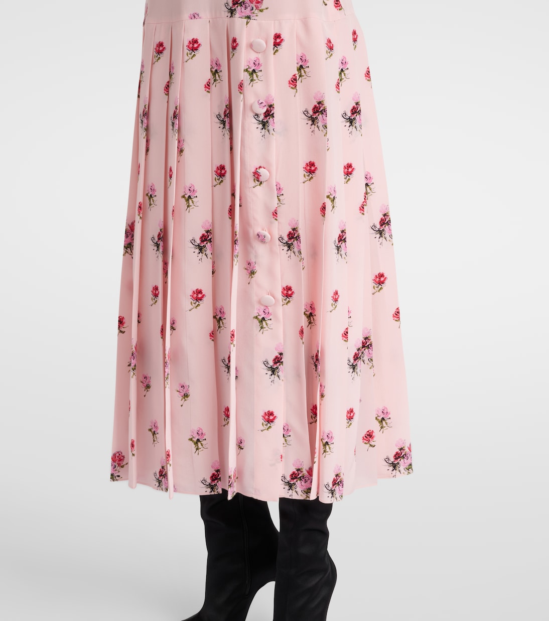 Abito midi in seta con stampa | Alessandra Rich
