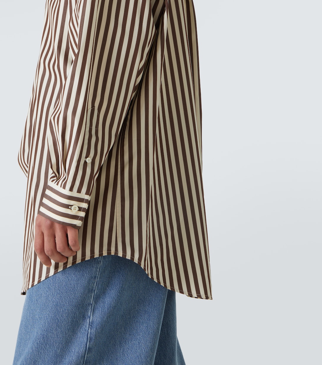 Oversize-Hemd aus Baumwolle | Miu Miu