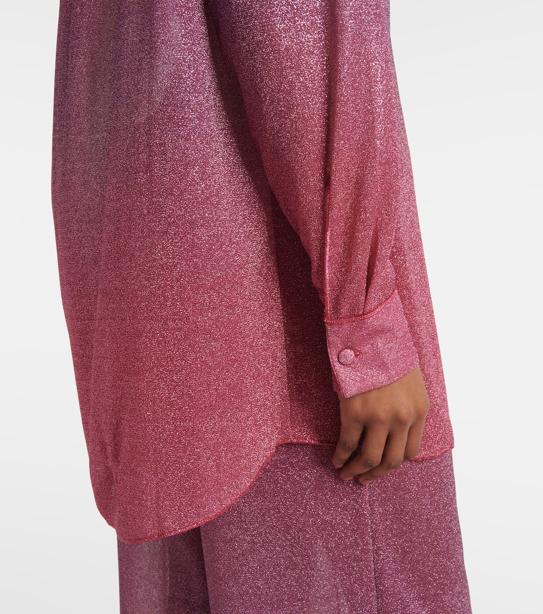 Camicia Lumière in lamé | Oséree