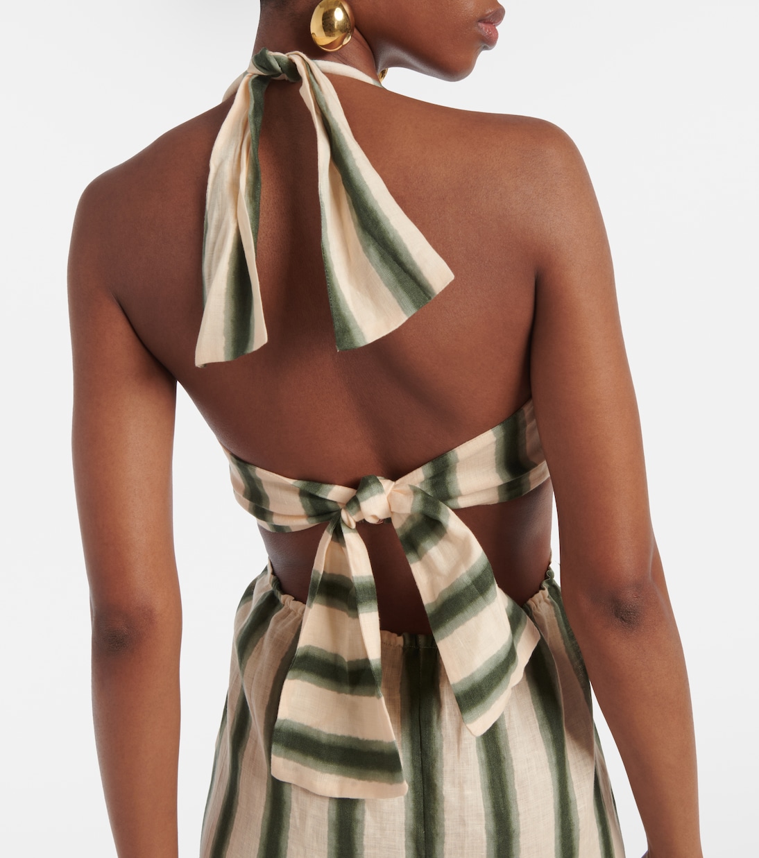 Abito midi Los Siete Mares con cut-out | Johanna Ortiz