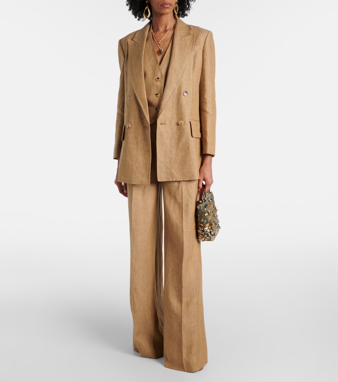 Blazer doppiopetto in lino | Max Mara