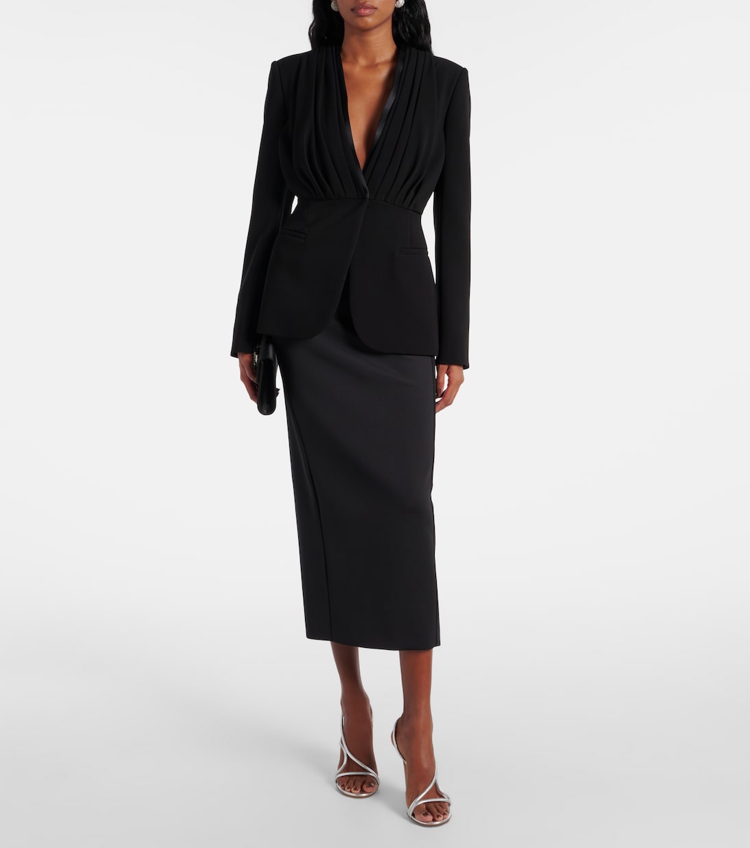High-Rise-Bleistiftrock Charme aus Jersey | Max Mara
