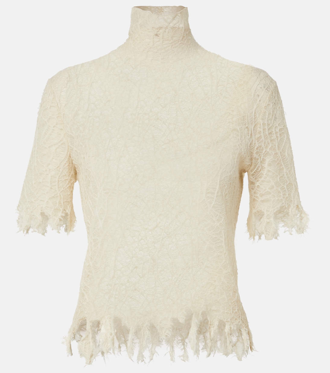 Top in pizzo di cotone e seta | McQueen