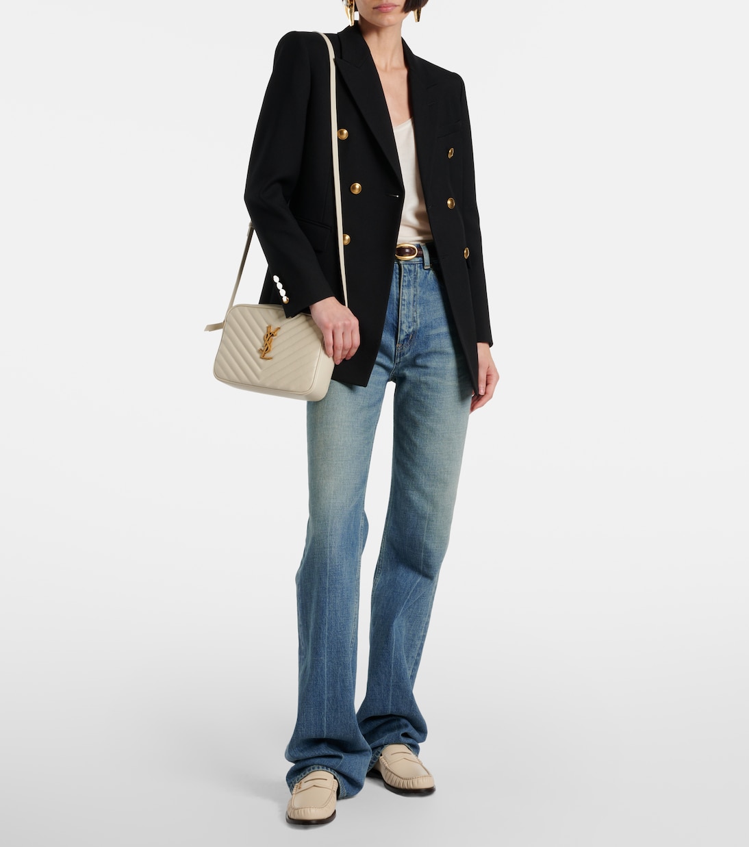 Borsa a tracolla Lou in pelle | Saint Laurent