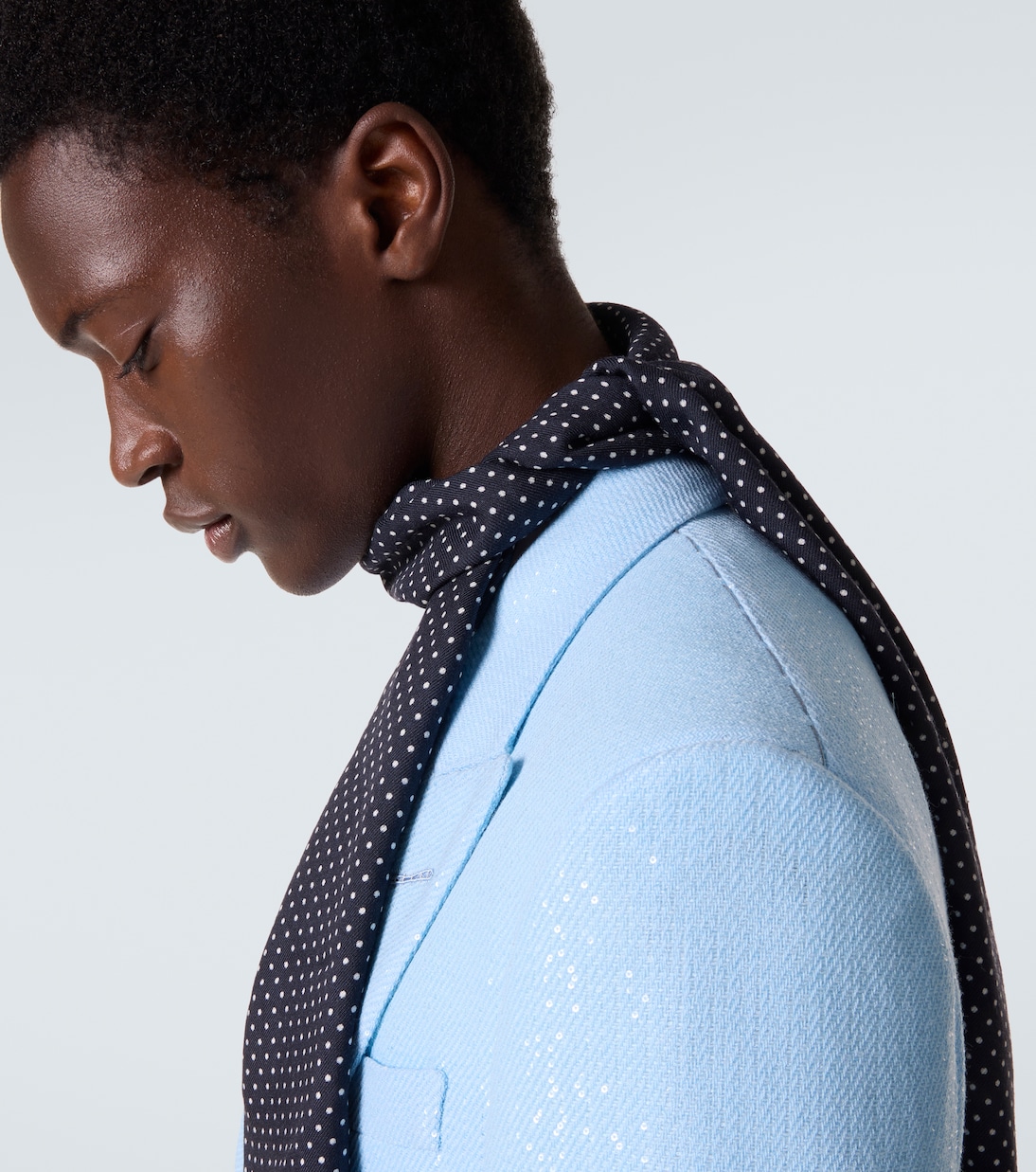 Polka-dot wool, silk, and cashmere scarf | Tom Ford