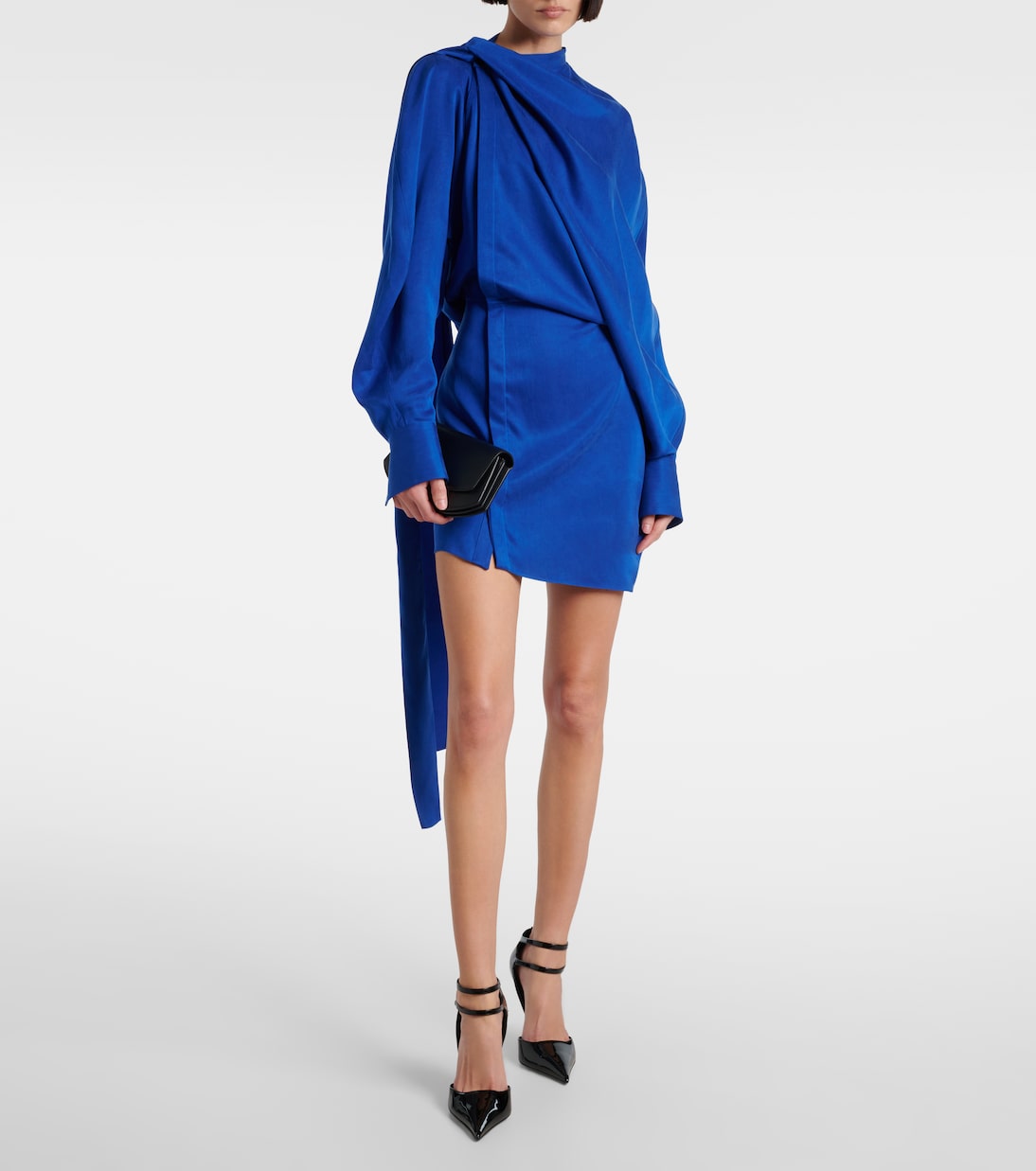 Asymmetric draped minidress | Ferragamo
