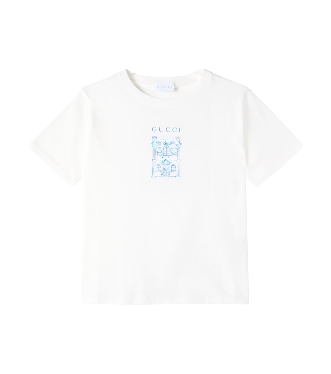 Camiseta en jersey de algodón estampada | Gucci Kids