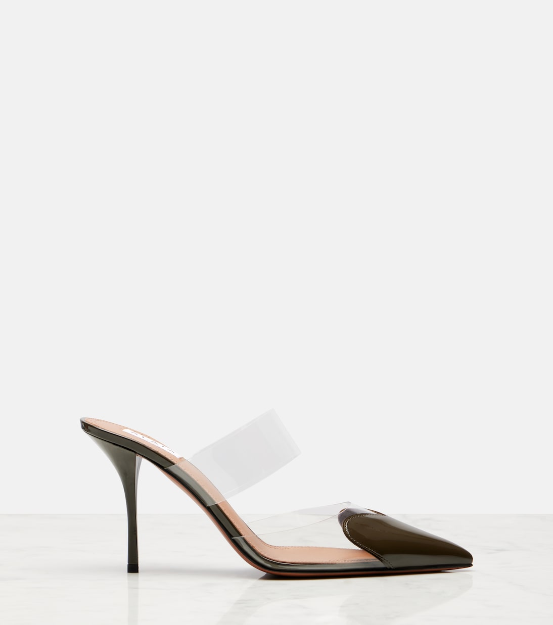 Mules Cœur 90 in vernice e PU | Alaïa