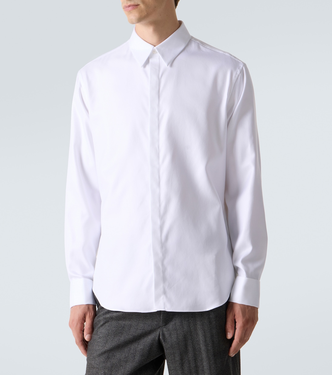 Cotton twill shirt | Giorgio Armani