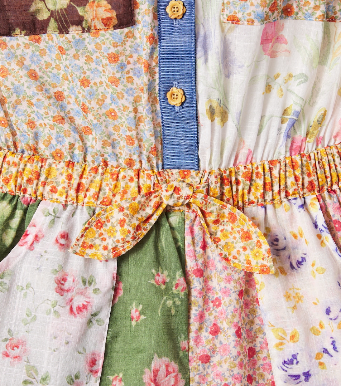 Combi-short Lucky en coton à fleurs | Zimmermann Kids