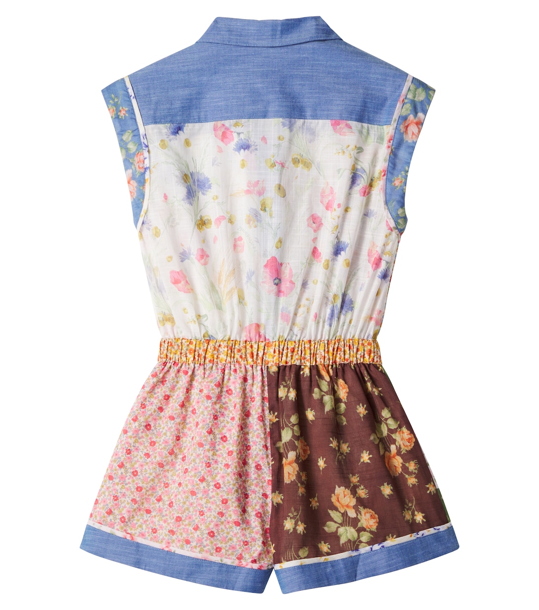 Combi-short Lucky en coton à fleurs | Zimmermann Kids