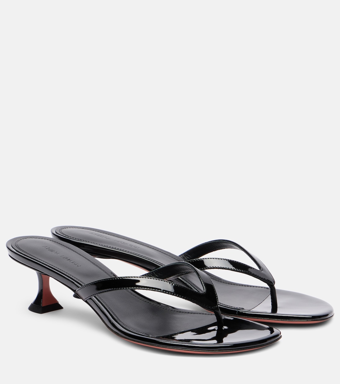 Sandales Juliette 45 en cuir verni | Amina Muaddi