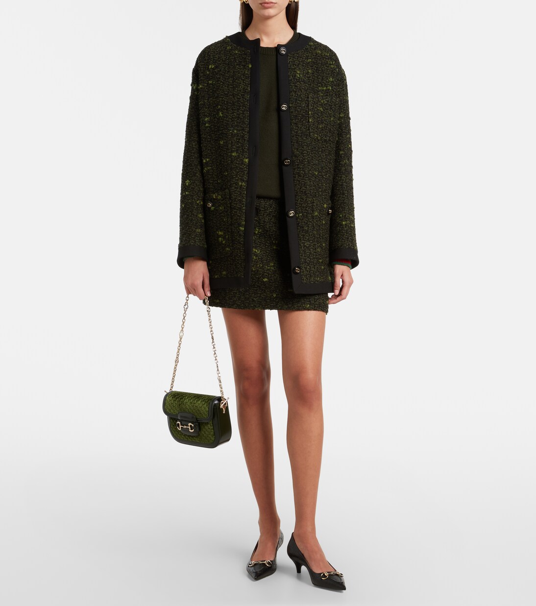 Schultertasche Gucci Horsebit 1955 Small | Gucci