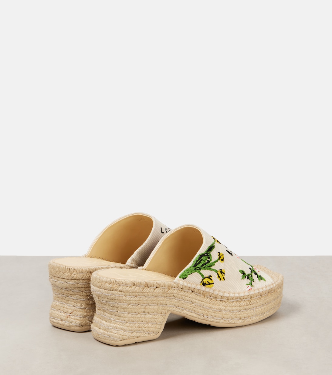 Paula's Ibiza Petal 80 platform mules | Loewe
