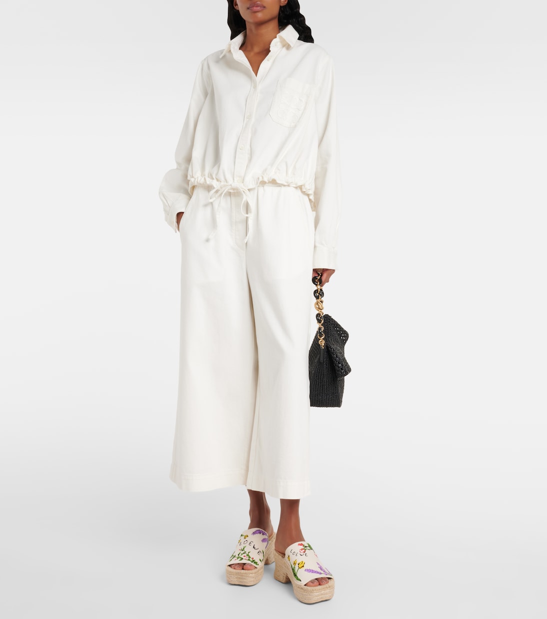Paula's Ibiza Petal 80 platform mules | Loewe