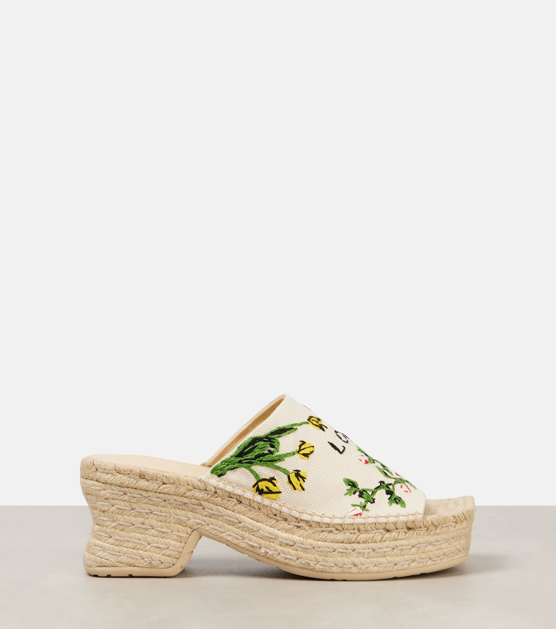 Paula's Ibiza Petal 80 platform mules | Loewe