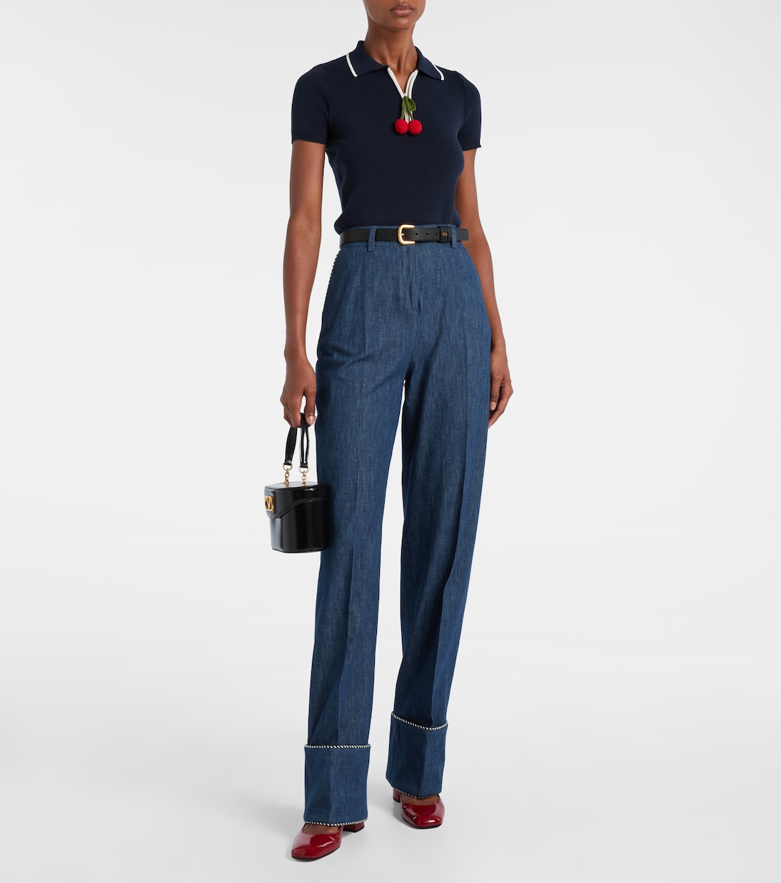 Escarpins Daisy Jewel 55 en cuir | Valentino Garavani