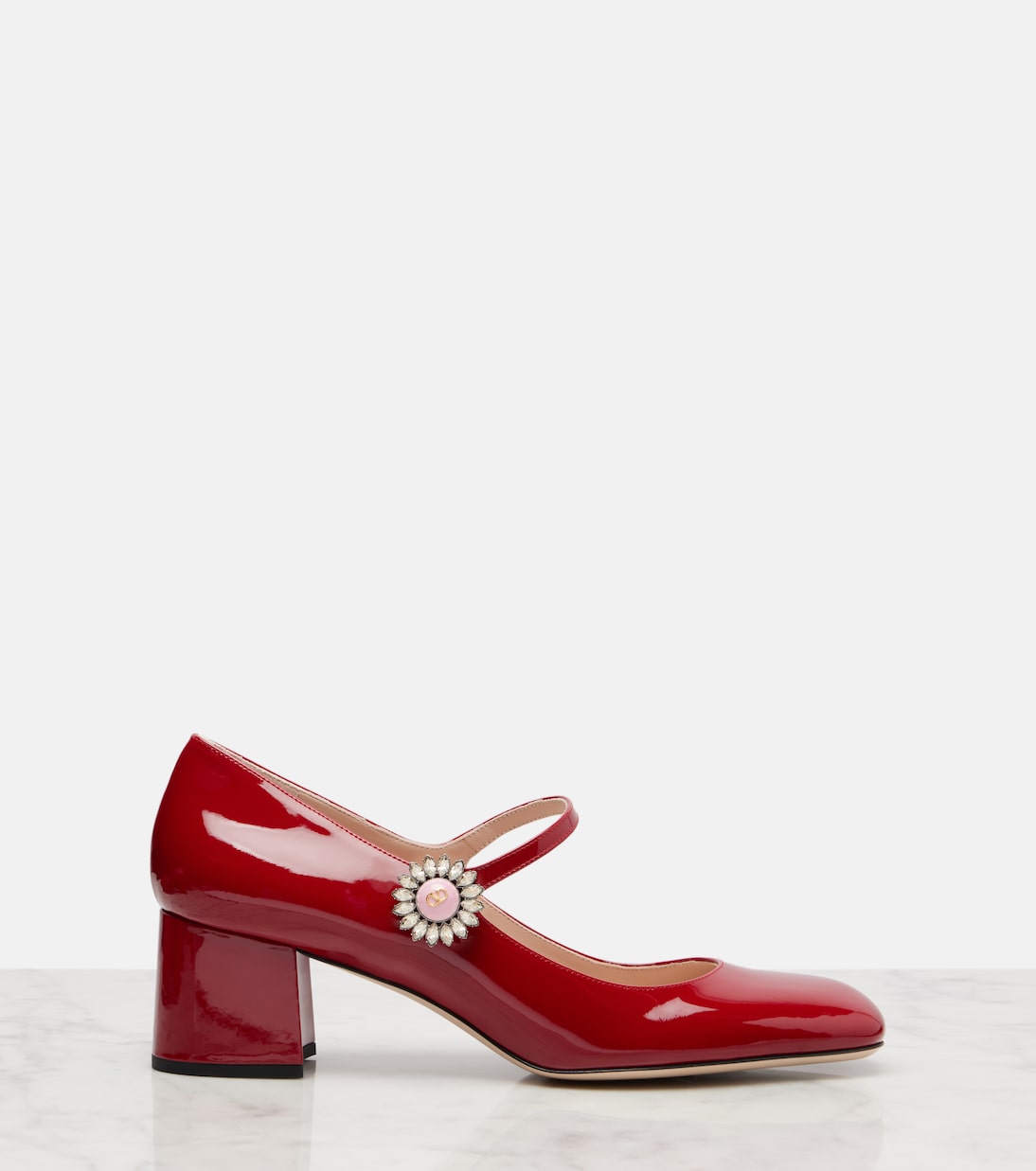 Escarpins Daisy Jewel 55 en cuir | Valentino Garavani