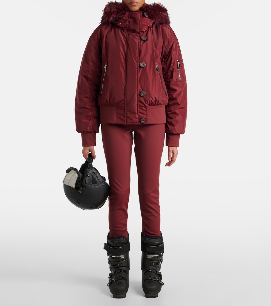 Jeanne faux fur-trimmed ski jacket | Goldbergh