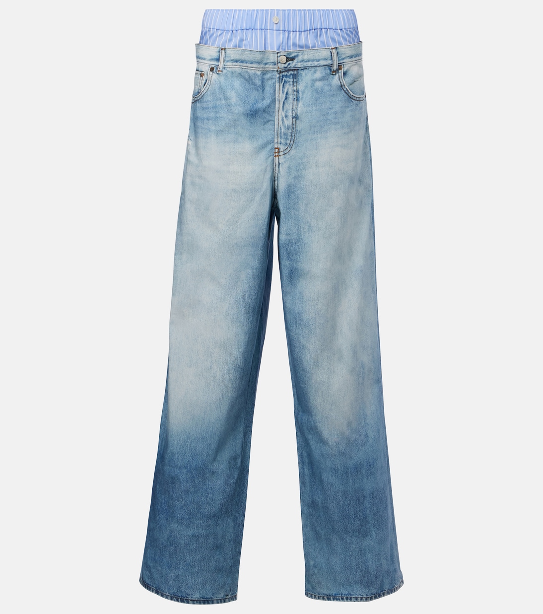 Pantaloni a gamba larga in popeline di cotone | Acne Studios