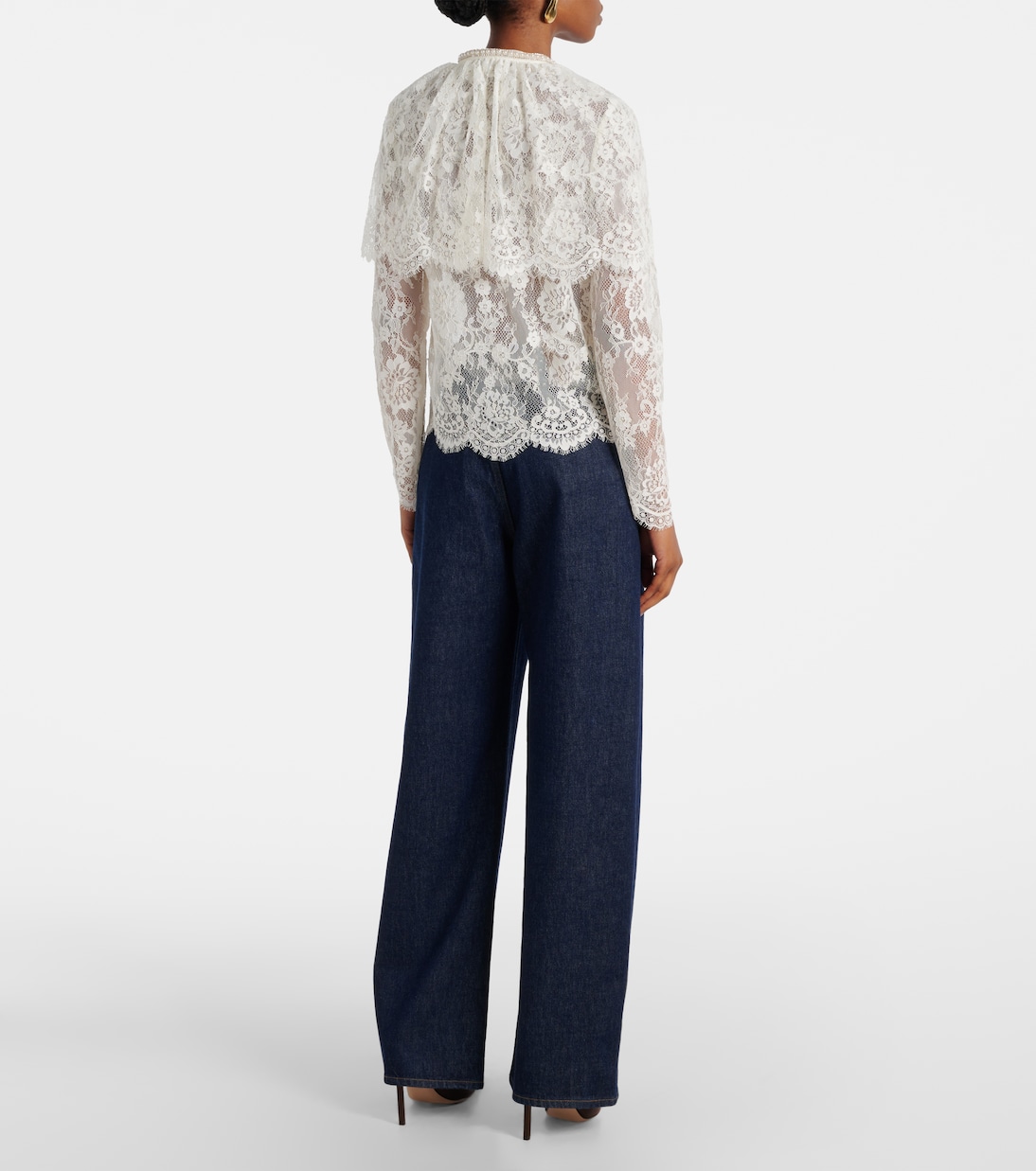 Caped lace cardigan | Self-Portrait