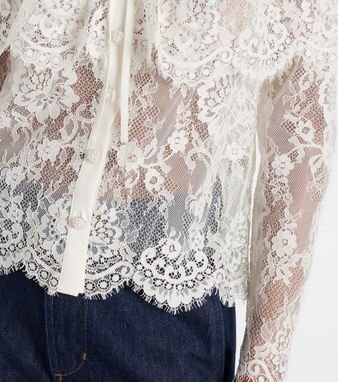 Caped lace cardigan | Self-Portrait