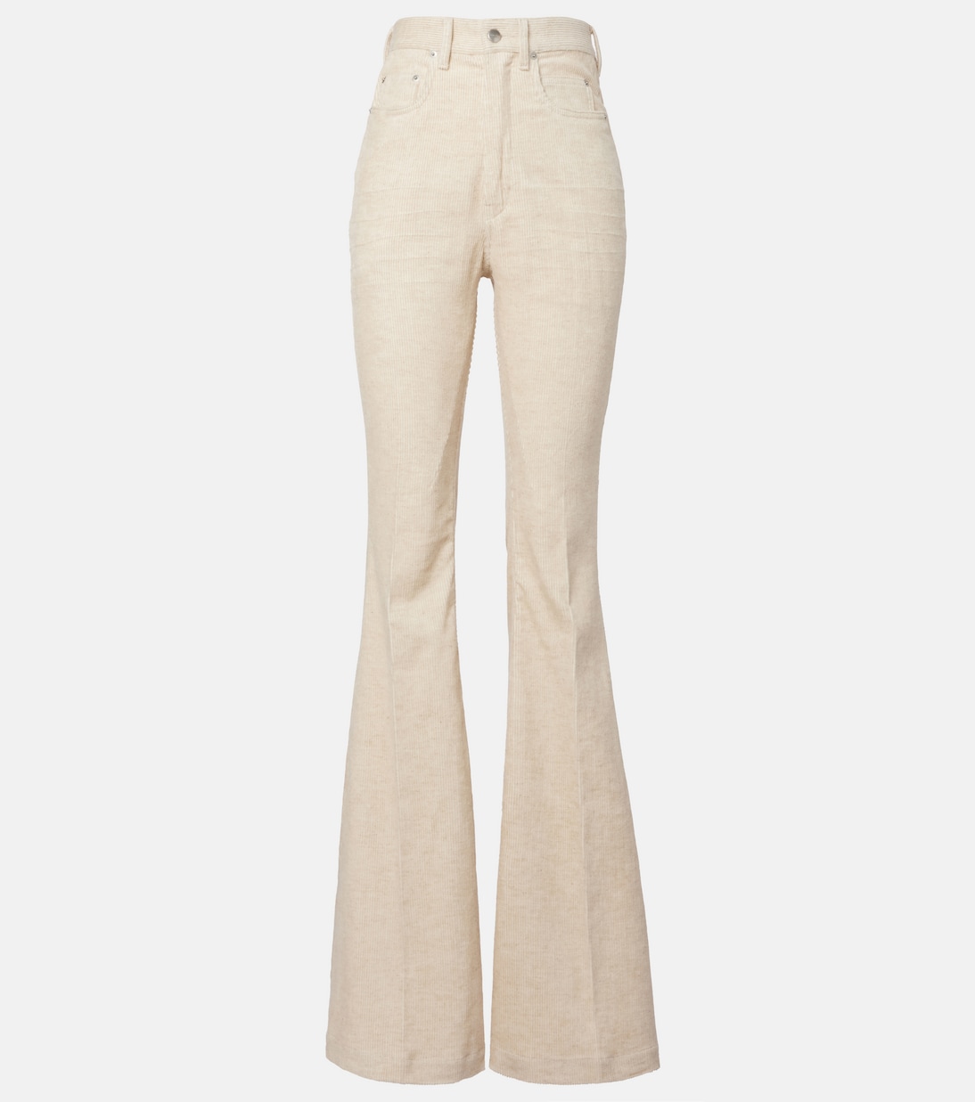 Bolan cotton and linen bootcut jeans | Rick Owens