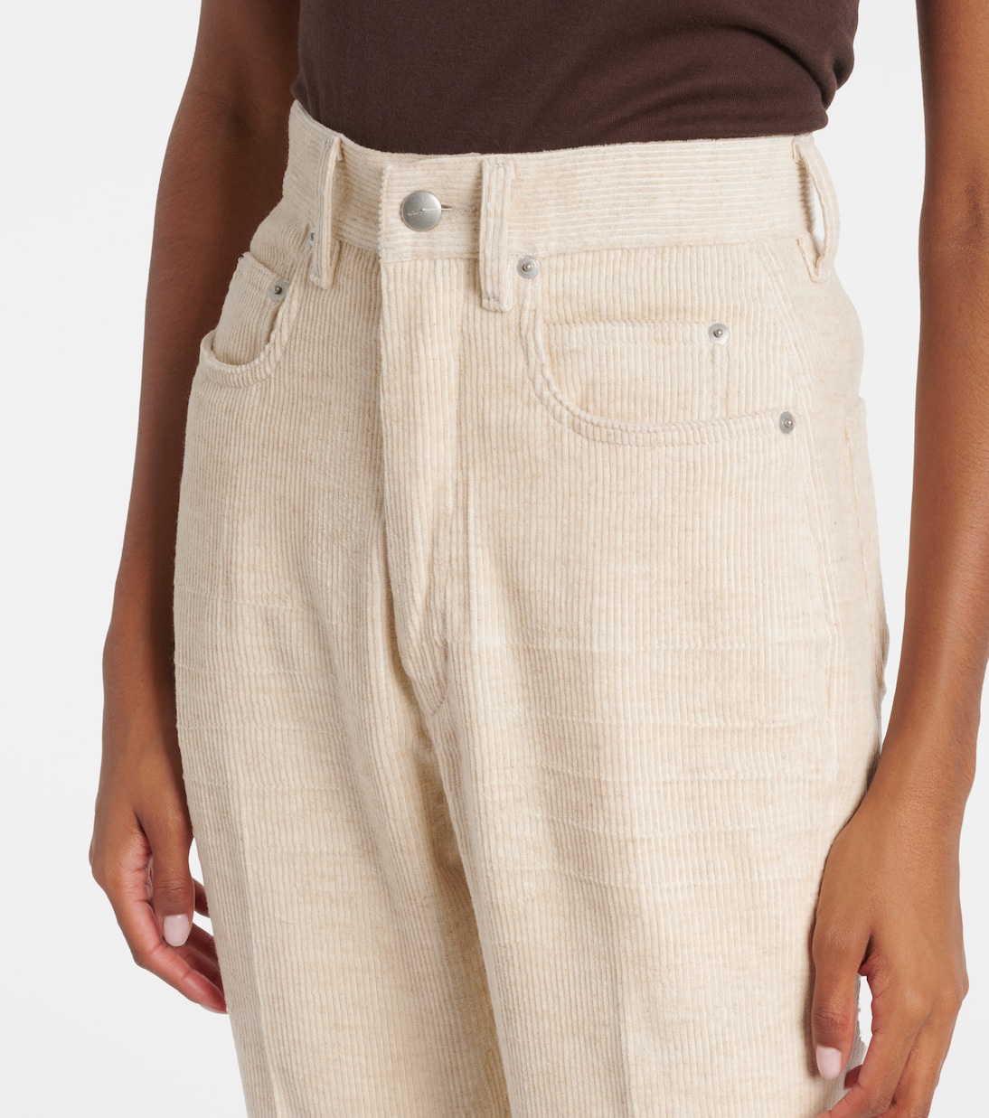 Bolan cotton and linen bootcut jeans | Rick Owens