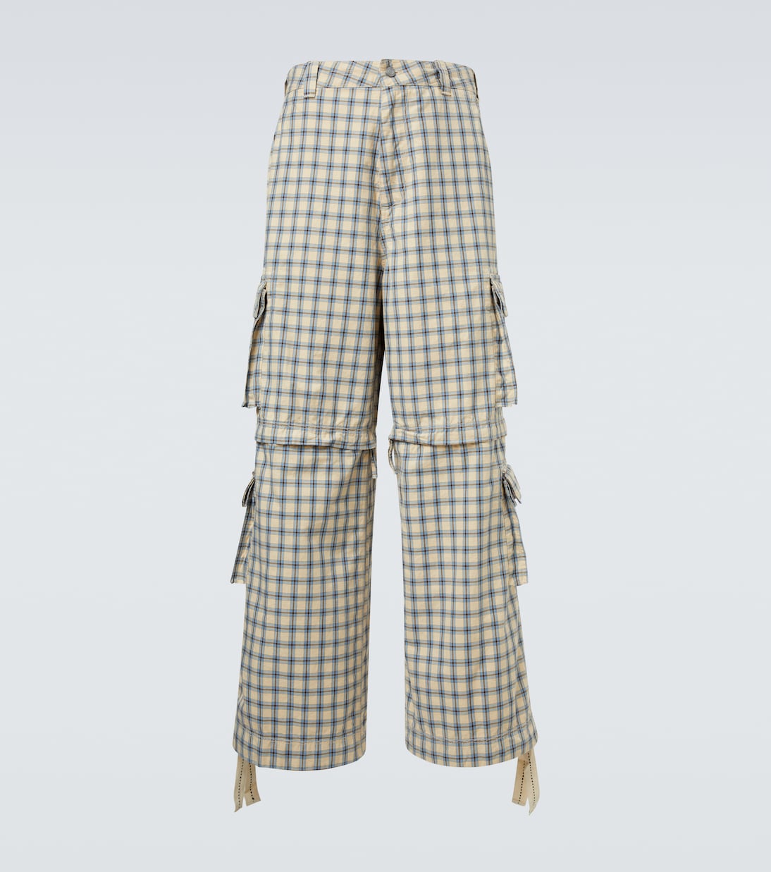 Checked cotton cargo pants | ERL
