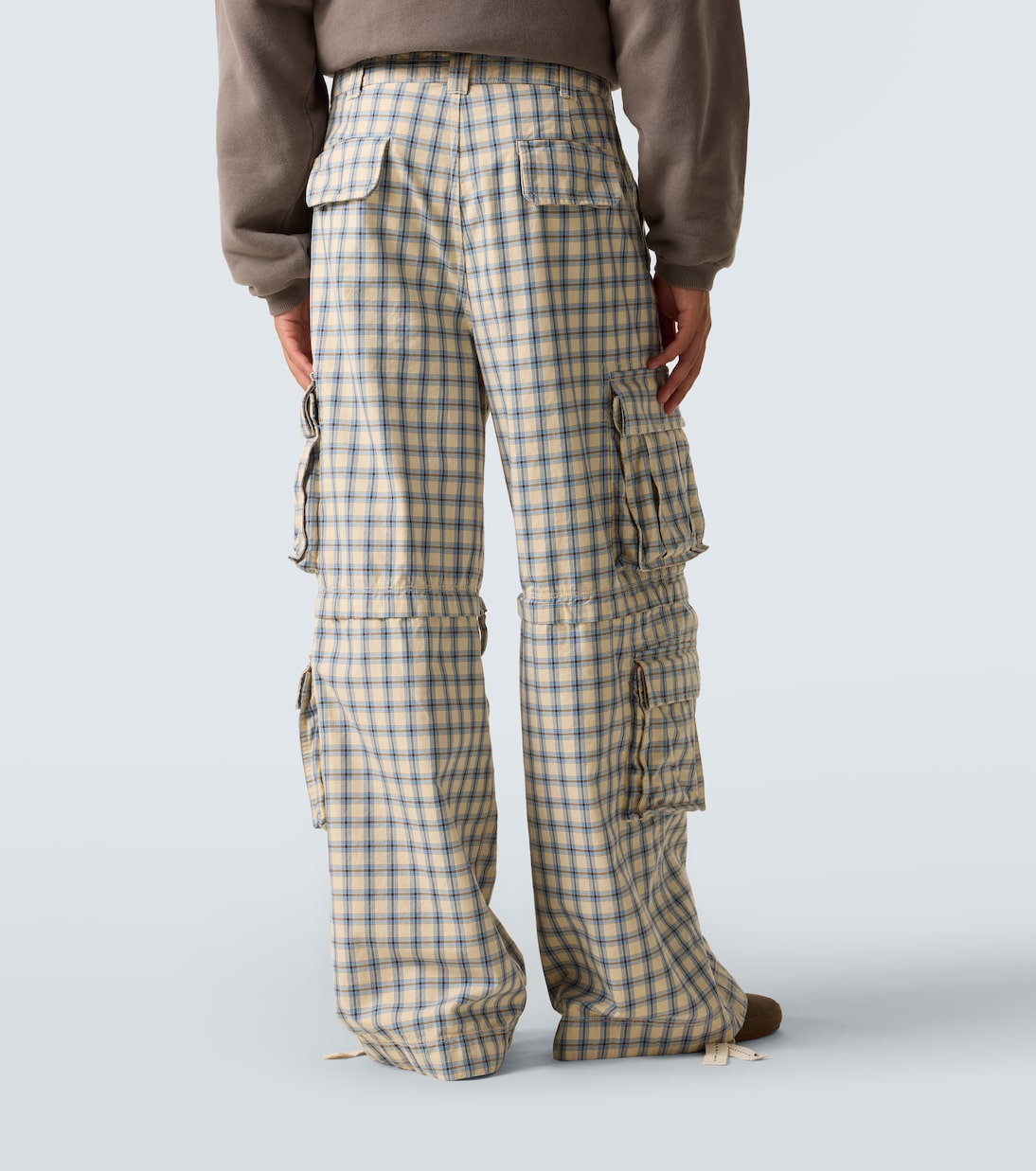 Checked cotton cargo pants | ERL