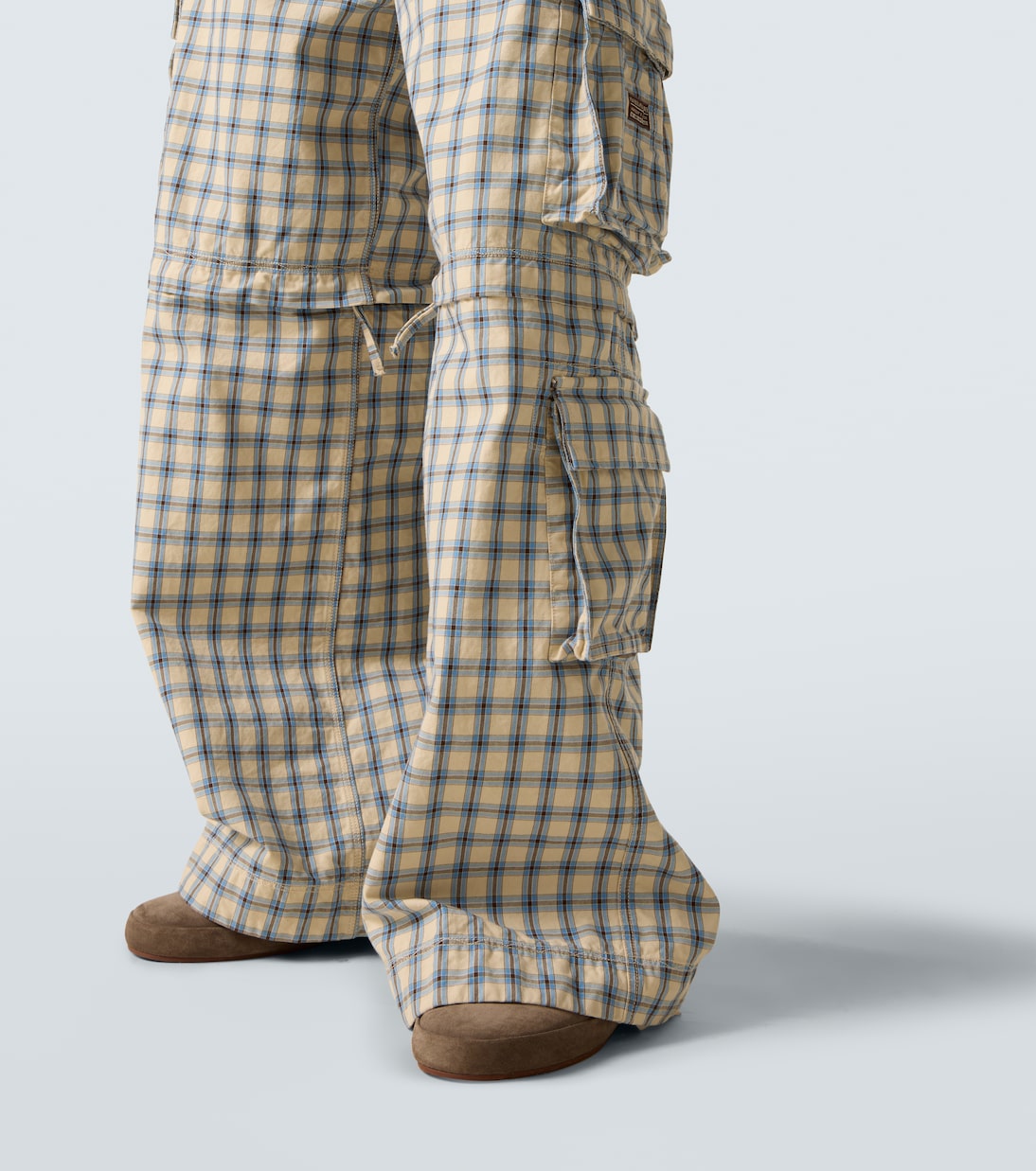 Checked cotton cargo pants | ERL