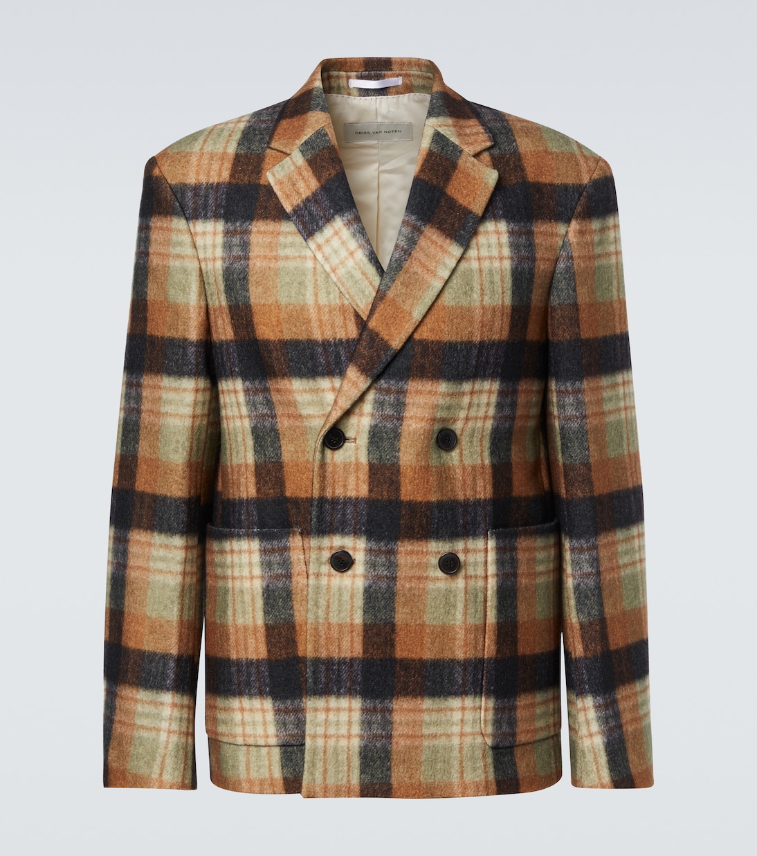 Checked wool blazer | Dries Van Noten