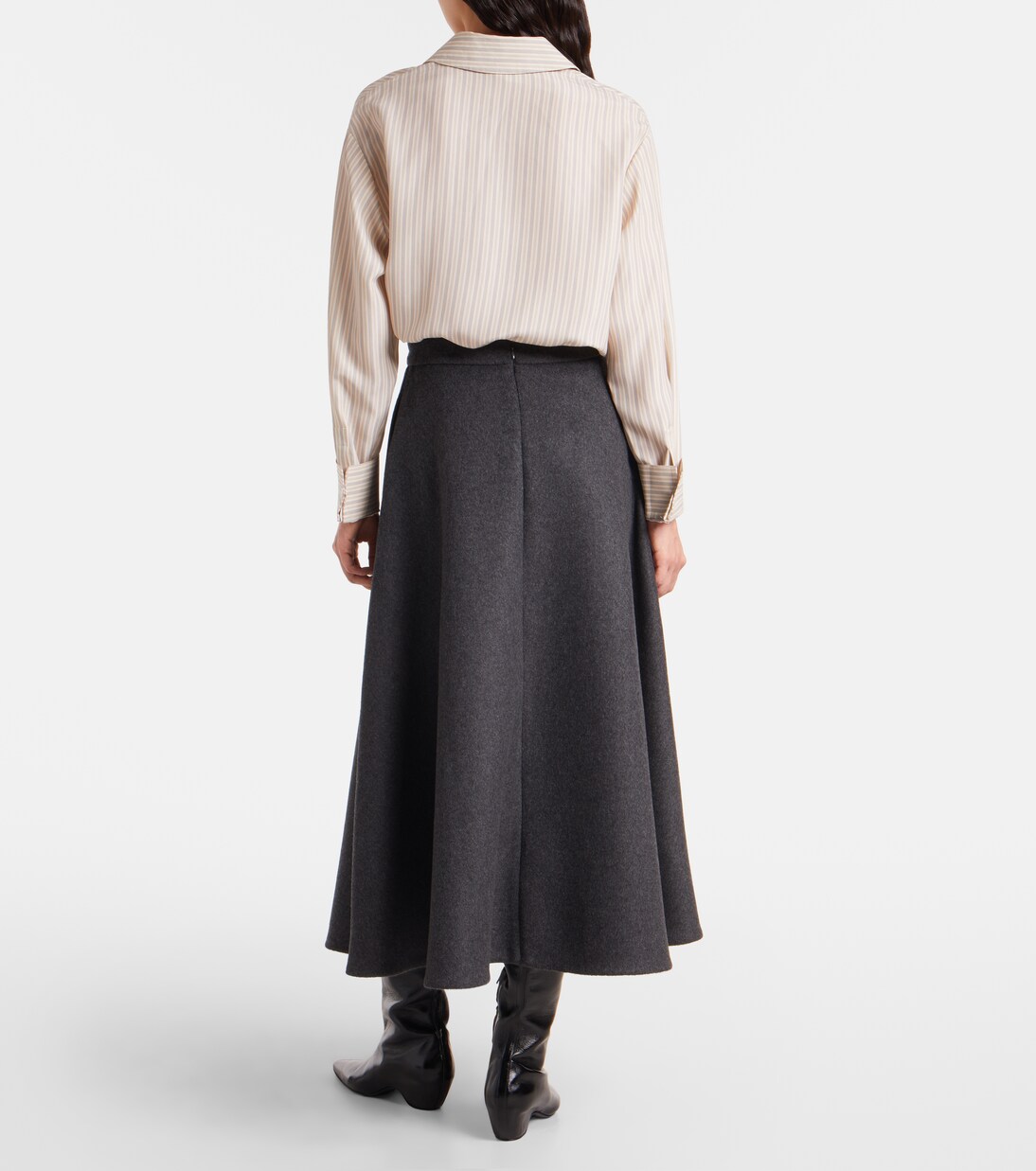 Wool-blend midi skirt | Róhe