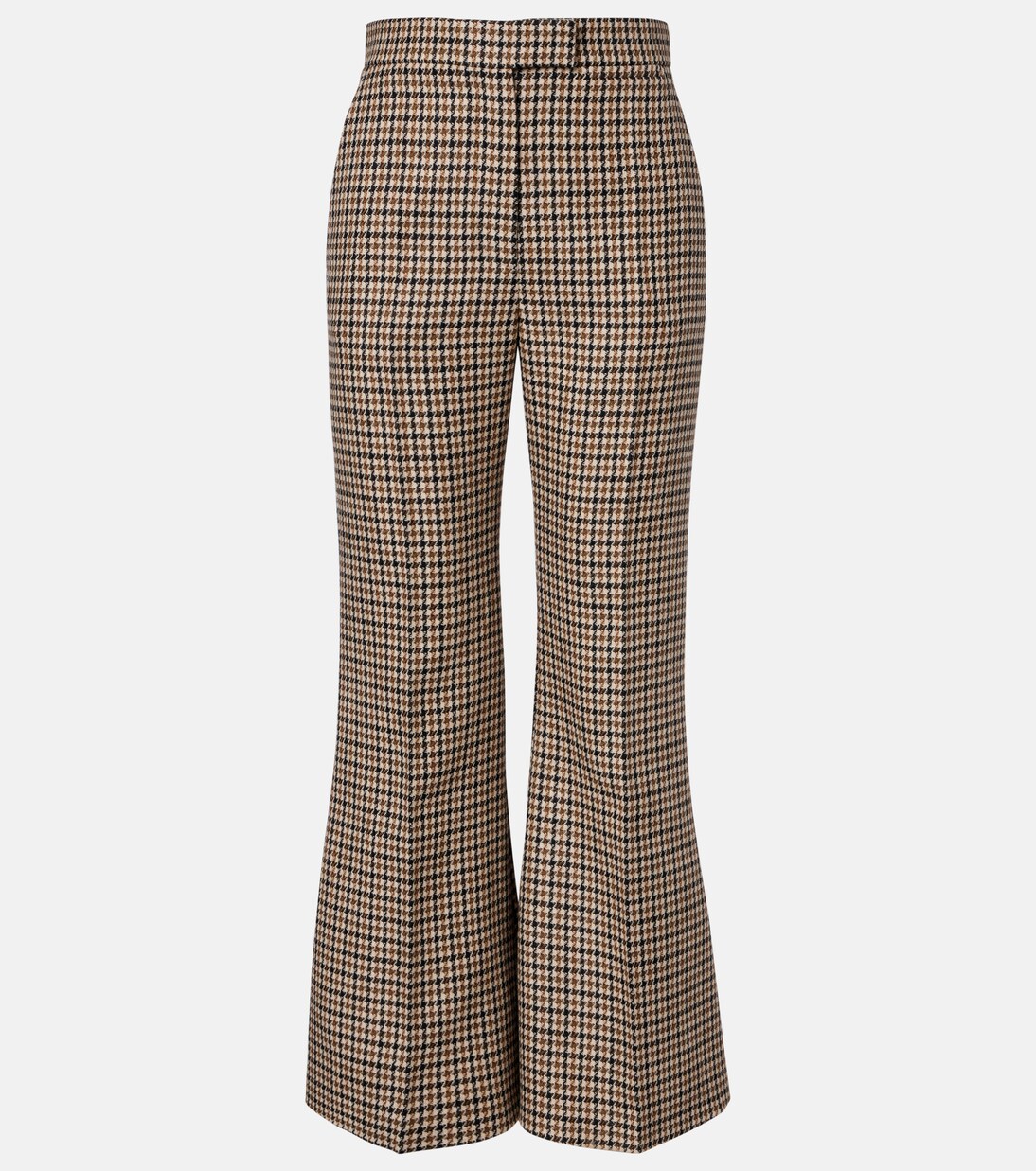 Cropped-Hose aus Schurwolle mit Hahnentrittmuster | Valentino