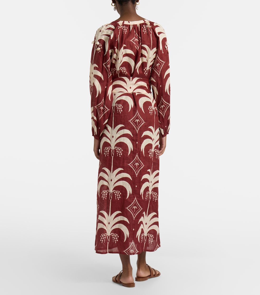 Printed linen maxi dress | Johanna Ortiz