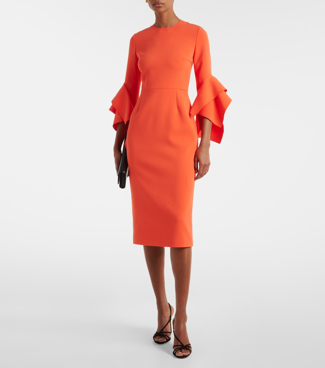 Ruffled midi dress | Roksanda