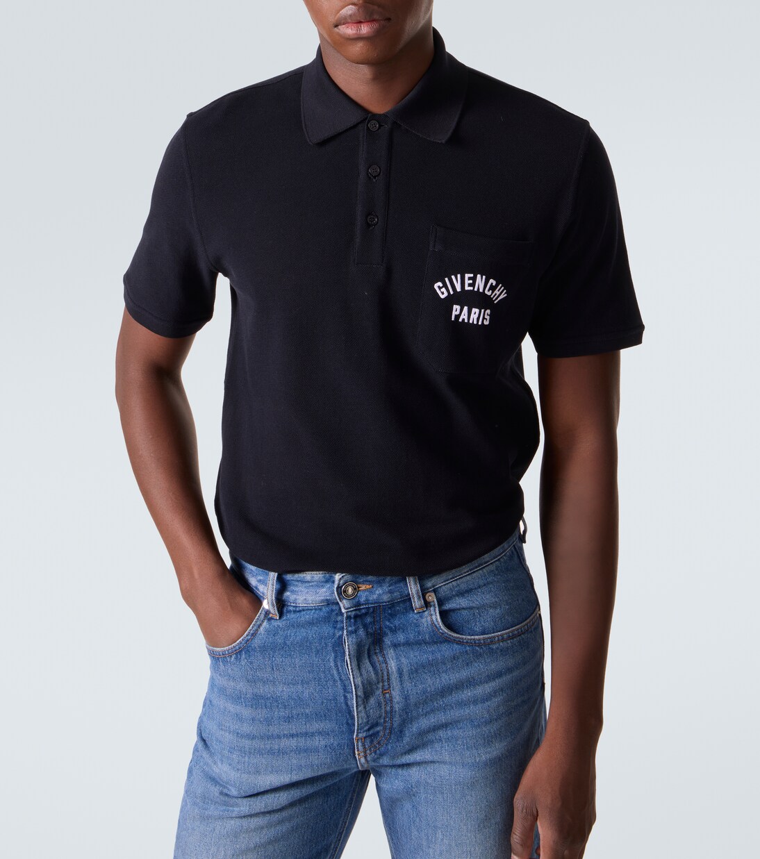Givenchy Paris cotton piqué polo shirt | Givenchy