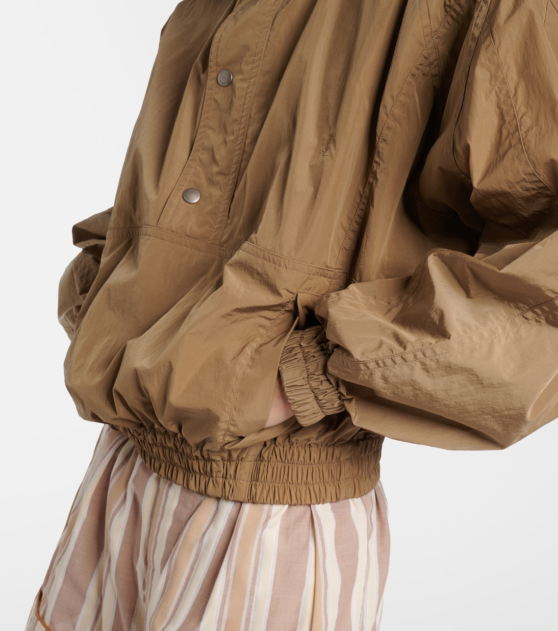 Gathered canvas jacket | Saint Laurent