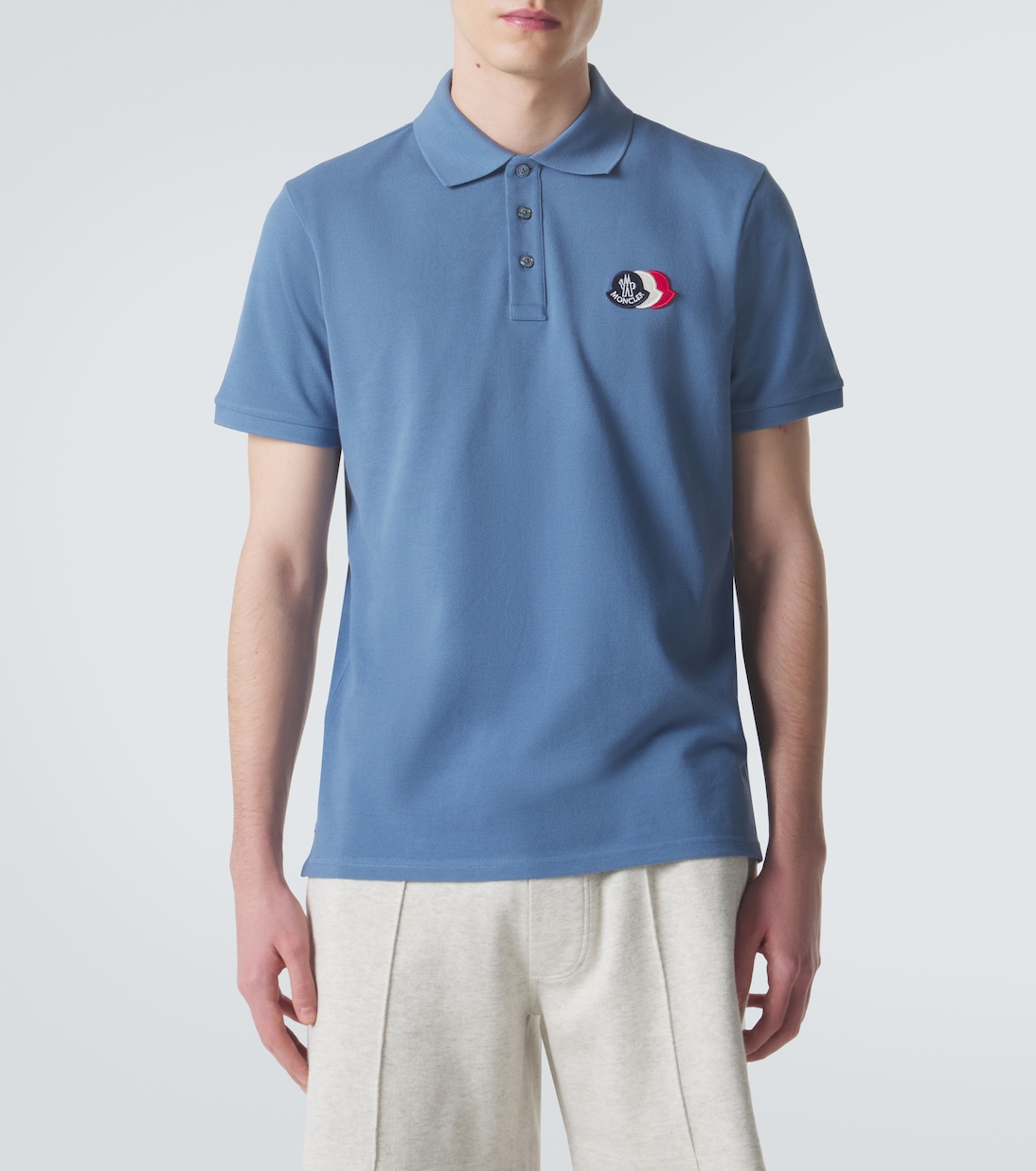 Logo cotton piqué polo shirt | Moncler