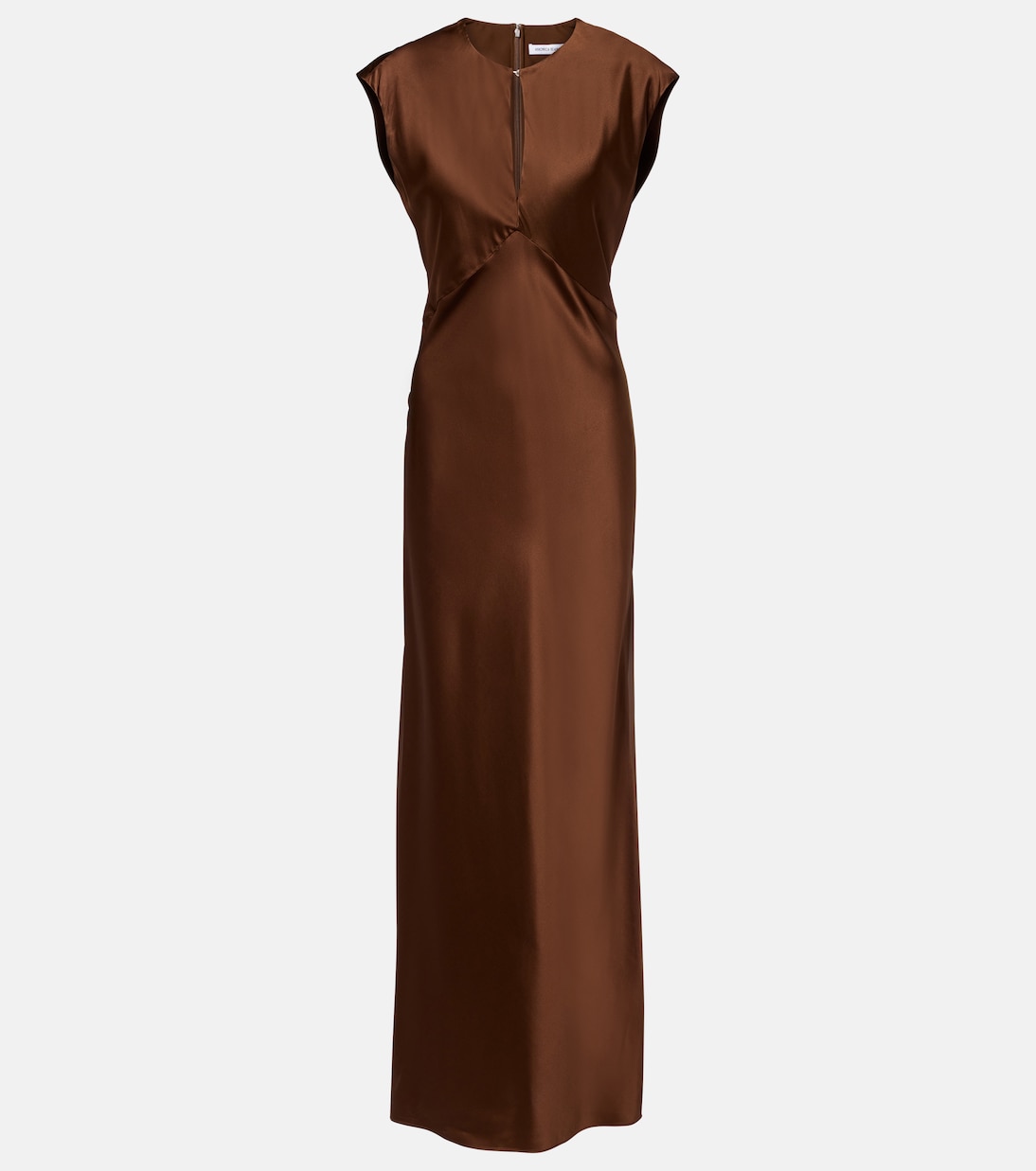 Nelzy silk-blend satin maxi dress | Veronica Beard