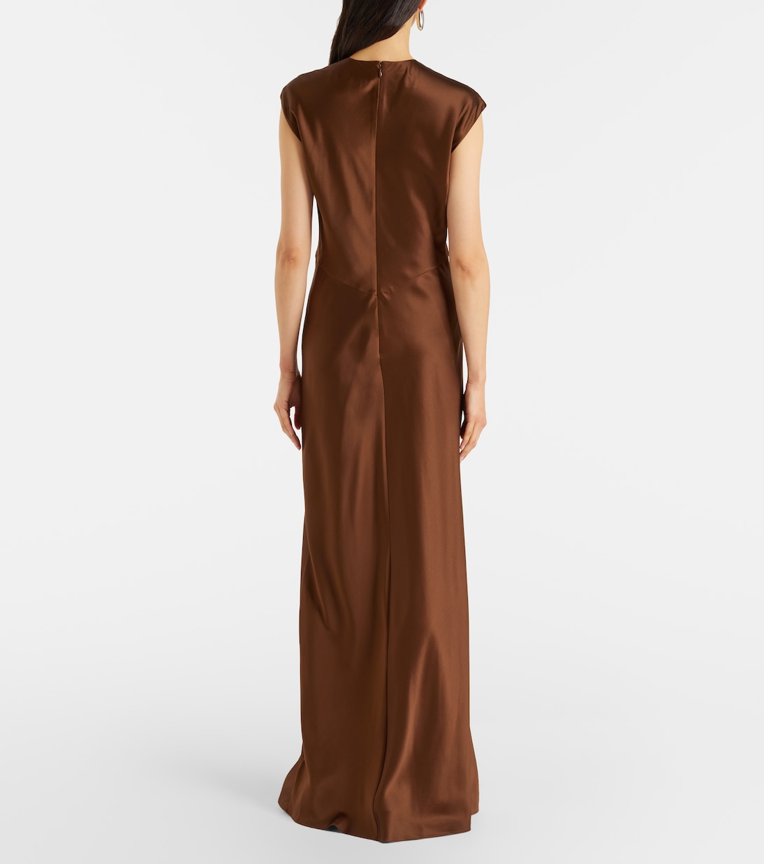 Nelzy silk-blend satin maxi dress | Veronica Beard