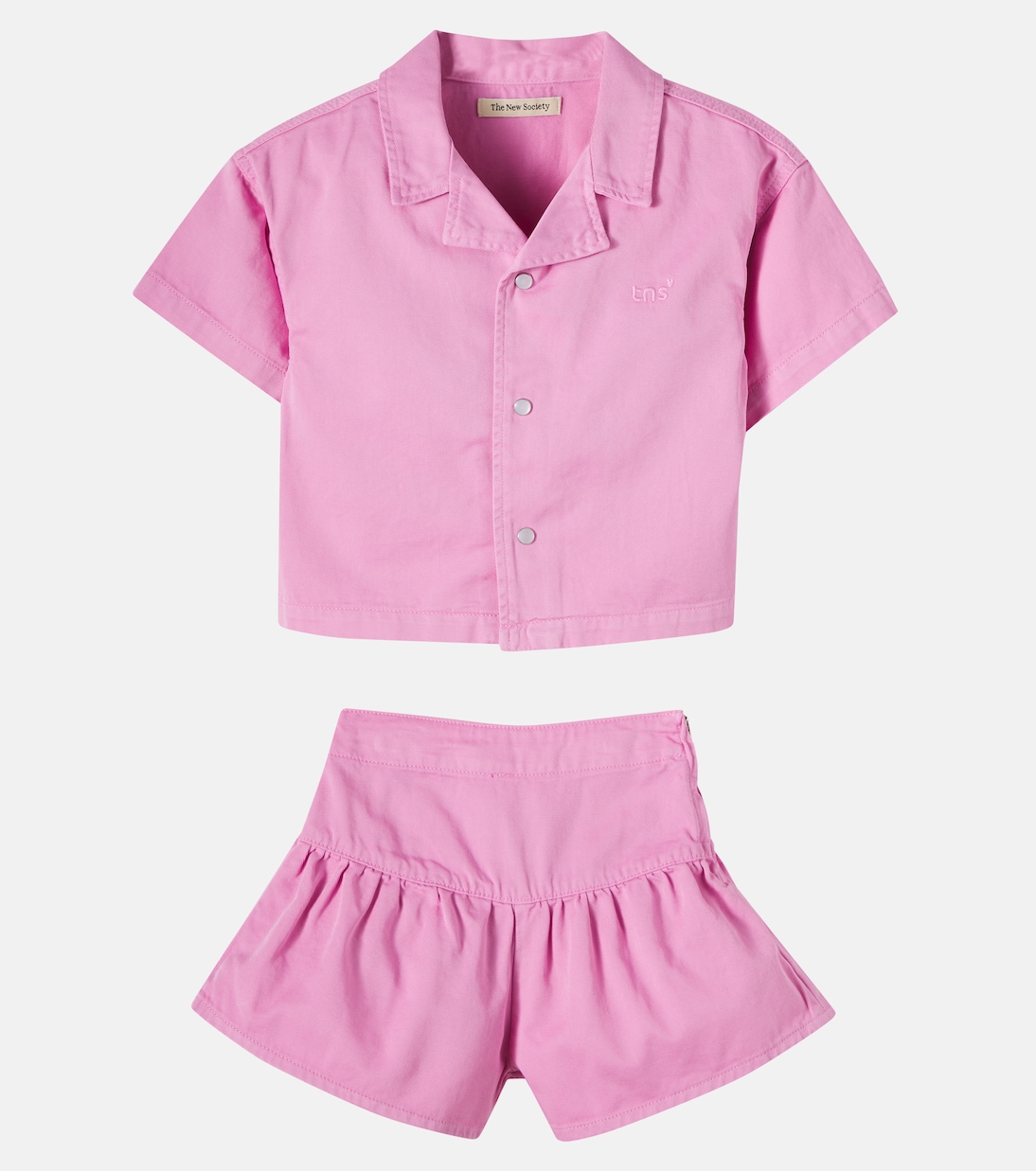 Set Bellis aus Hemd und Shorts aus Denim | The New Society