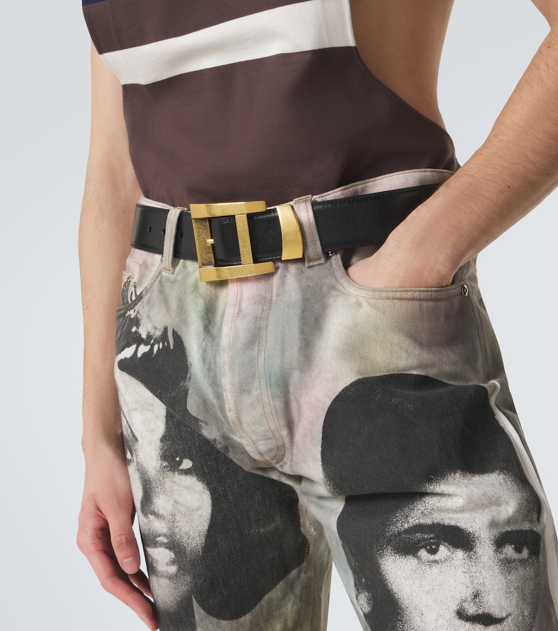 Leather belt | Versace