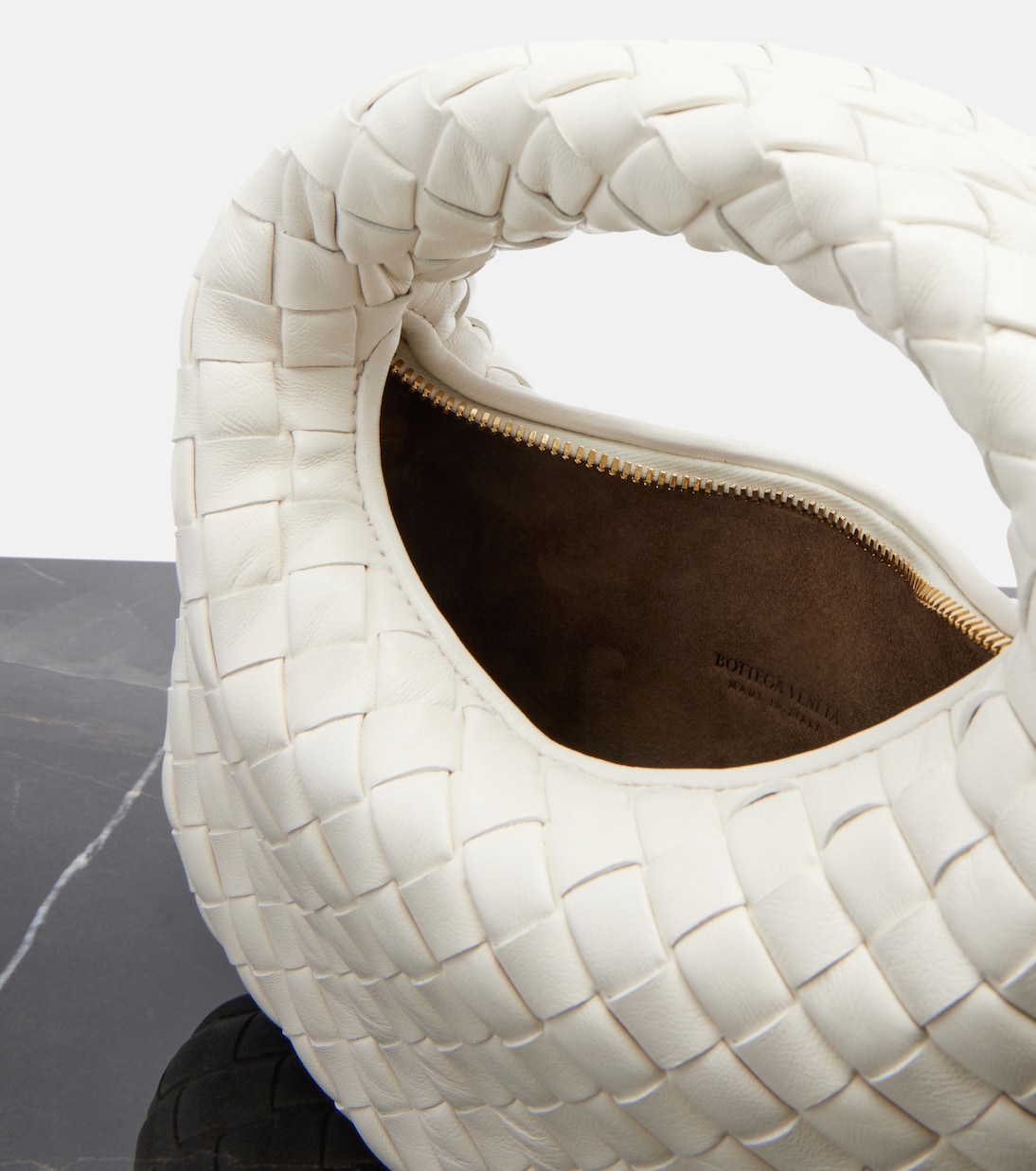 Veneta Baby leather top-handle bag | Bottega Veneta